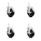 Service Caster 5 Inch Soft Rubber Wheel Swivel 3/4 Inch Square Stem Caster Set with Brake SCC SCC-SQ20S514-SRS-TLB-34-4 - alternate 1
